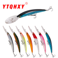 Luya 20cm 23g perles cliquetis renforcé pêche en mer appât dur artificiel longue portée flottant méné longue langue plaque basse ABS