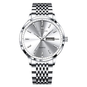 Reloj Minimalista para Hombre, Estilo Estudiantil, Esfera de 42 mm, Grosor de Caja de 10 mm, Acero Inoxidable, Resistente al Agua 30M, Movimiento de Cuarzo, Luminoso - Product Image 1