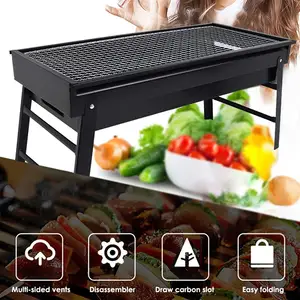 Parrilla de hierro plegable <span class=keywords><strong>para</strong></span> acampada, máquina de parrilla de carbón, parrilla de barbacoa turca, color negro, el mejor <span class=keywords><strong>precio</strong></span> - Product Image 4