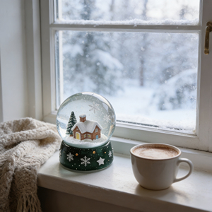 Globo di Neve in <span class=keywords><strong>Resina</strong></span> con Cabina Invernale e Pino Dipinti a Mano, Decorazione Festiva per <span class=keywords><strong>la</strong></span> Casa - Product Image 4