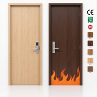 Fabricant chinois personnalisé 60 minutes portes en bois résistantes au feu portes intérieures dalles pour maisons pour hôtel pour appartement