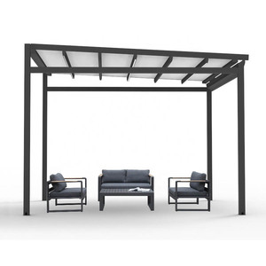 <span class=keywords><strong>Auvent</strong></span> de balcon mural extérieur, pergola, gazebo de jardin, <span class=keywords><strong>auvent</strong></span> avec toit en PVC incliné, structure en aluminium, résistant à la décomposition, protection solaire - Product Image 6