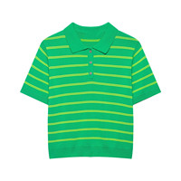 TAOP&ZA 2026 – Nouveau pull tricoté rayé à col et manches courtes pour femme, style preppy rétro, 5755053