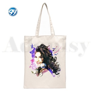Vintage 90s inspirado Selena Quintanilla moda Casual compras niñas mano mujeres elegante lona niños bolsos de hombro - Product Image 5