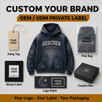 Sweat à capuche personnalisé en molleton 460 GSM pour homme, 100 % coton, délavé à l'acide, imprimé DTG, coupe oversize, style vintage, OEM ODM, marque privée