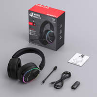 Auriculares Inalámbricos para Juegos ONIKUMA GT836 2.4GHz Tri-Modo, Auriculares Supraaurales con Baja Latencia y Cancelación de Ruido para PS5, PC y Switch