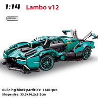 Blocs de construction compatibles Supercar, modèle de voiture de course télécommandée, kit d'éclairage RC + module dynamique double mode