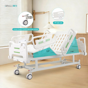 Cama de Hospital Manual de Dos Funciones, Acero al Carbono, Rieles Laterales Divididos de ABS, Mobiliario para Cuidado Médico y Clínico, Garantía de 3 Años - Product Image 1