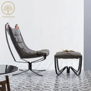 Voorraad Produceert Fauteuils Fauteuil Lounge Stoel Accent Stoel Met Voetenbank Leisure Relax Stoel