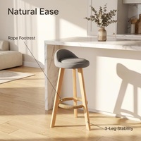 Siège de bar rond personnalisable avec base métallique pivotante et réglable pour pâtisserie haut de gamme, boulangerie, café, salon