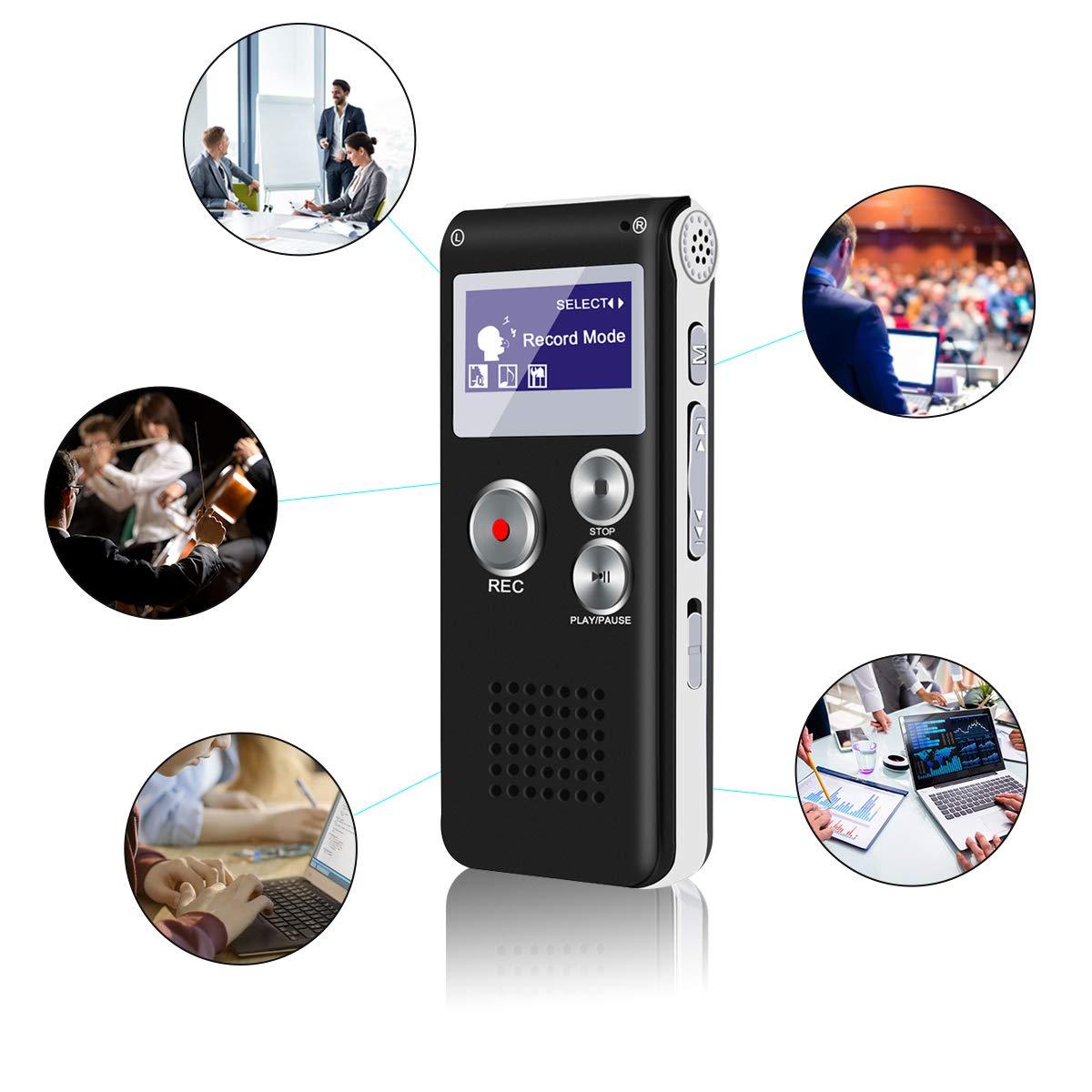 N28 Professional Digital Voice Recorder – Voice Control with 8GB–128GB TF Memory Support