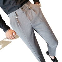 Pantalon de Costume Extensible Slim Fit pour Homme – Coupe Crayon, Idéal pour Affaires et Soirées Formelles