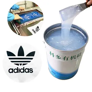 Chinese suppliers Matte matte screen printing silicone rubber ink for surface printing of clothing shoes luggage and bags