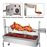 Barbecue de camping rotatif électrique Offre Spéciale personnalisé en acier inoxydable pour l'extérieur du camping Barbecue au charbon de bois à vendre
