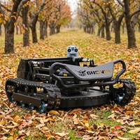 Tondeuse à gazon tout-terrain sur chenilles télécommandée 800 mm pour jardin domestique