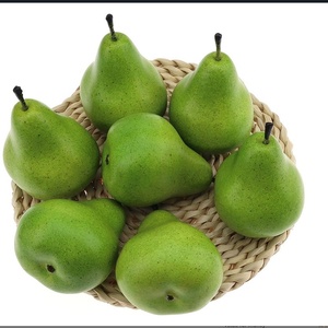 Faux poires vertes artificielles bon marché, fausses fruits, poires vertes en plastique, Simulation réaliste, <span class=keywords><strong>photographie</strong></span> à domicile verte - Product Image 4