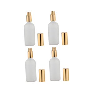 Luxury 5ml <b>10ml</b> 15ml 20ml 30ml 50ml 100ml White Porcelain Glass Dropper <b>Bottle</b> with Gold Cap Screen Printing Skin Care Cream - Product Image 1