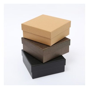 Caja de regalo rígida con tapa y base, logotipo personalizado, cinta de papel kraft, caja de embalaje para joyería y relojes - Product Image 3