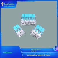 221-412 2P OJ26 Serie Schnellverbinder PC 1 Sekunde Verbindungszeit 0,5-4mm² 100 Stück Kostenloser Versand Verbindet weiche und harte Drähte