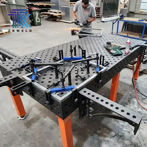 TKweld Fabrication professionnelle Plateforme en acier 3D 2000*1000*200mm <span class=keywords><strong>Table</strong></span> de soudage en fonte certifiée CE Stations de soudage - Product Image 4