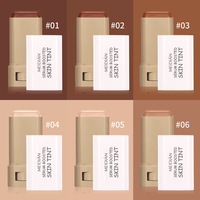 Palette de maquillage pour le visage Meidian Wholesale Cosmetics Foundation, 6 couleurs, crème mate, couvrance totale, correcteur de haute qualité