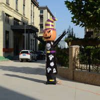 Tube gonflable publicitaire personnalisé Halloween : Homme Citrouille, Crâne Effrayant, Fantôme – Idéal pour la décoration de fête