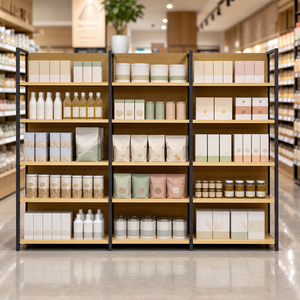 Scaffale Espositivo Metallico Leggero GU JIU <span class=keywords><strong>per</strong></span> Supermercati e Negozi al Dettaglio, Personalizzabile e di Rapida Installazione - Product Image 2