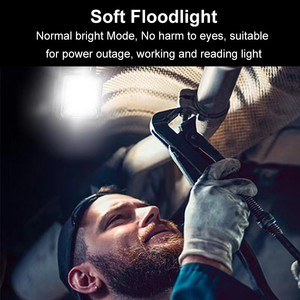 Portable Rechargeable COB <b>LED</b> <b>Work</b> <b>Light</b> , Emergency Camping <b>Light</b>, 5 Lighting Modes Lamp for Car Repair, Garage, Power Outage - Product Image 3
