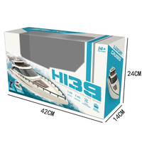 Bateau télécommandé haute vitesse Jacko Toys avec double moteur FPV 1080p 3 canaux, piles incluses, utilisation intérieure-extérieure