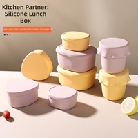 Silikon-Lunchbox, leicht, mikrowellengeeignet, Lunchbox für Büroangestellte