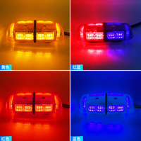 Luz Estroboscópica Amarilla para Tablero, Luz de Emergencia Intermitente Triangular, Lámpara de Señalización Lineal, Luces Indicadoras de Advertencia para Automóviles y Camiones