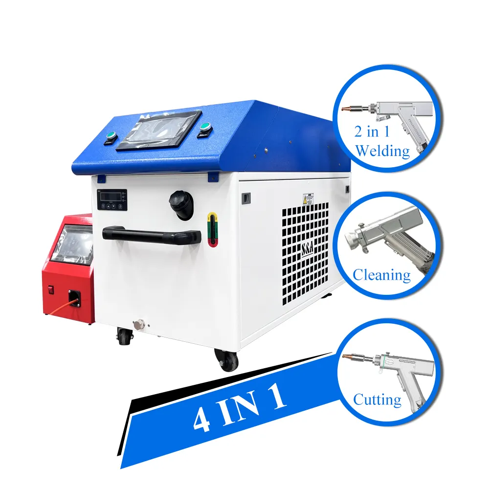 Mesin Las Laser Serat Genggam 4 In 1, Mesin Las Laser Serat Genggam 1000W 1500W 2000W 3000W