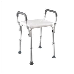 Chaise de <span class=keywords><strong>douche</strong></span> pour personnes âgées confortable et durable pour salle de bain <span class=keywords><strong>Aide</strong></span> au bain pour personnes âgées avec trous de sécurité Fournitures de thérapie de rééducation - Product Image 6