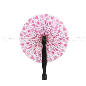 Paper Round Hand Fan for Guests Anniversary Wedding Party wall Decoration