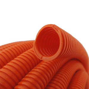 SY Black PA66 Electric <strong>Conduit</strong> Tube Thickened Corrugated <strong>Plastic</strong> with Threaded Hose and Opened <strong>Cable</strong> Sheath - Product Image 4