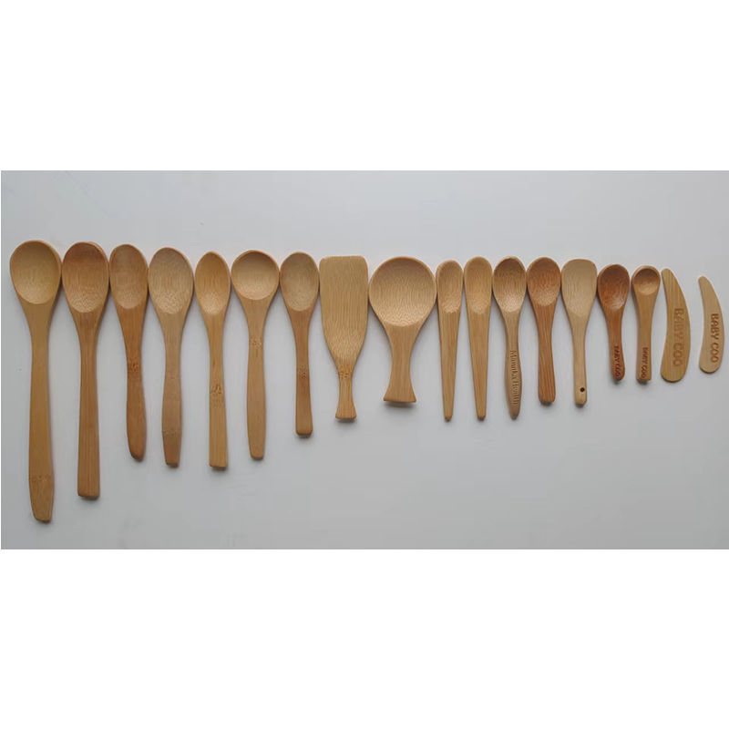 Wholesale Custom Bamboo Wooden Mini Small Large Coffee Tea Honey Dinning Spoon With Logo