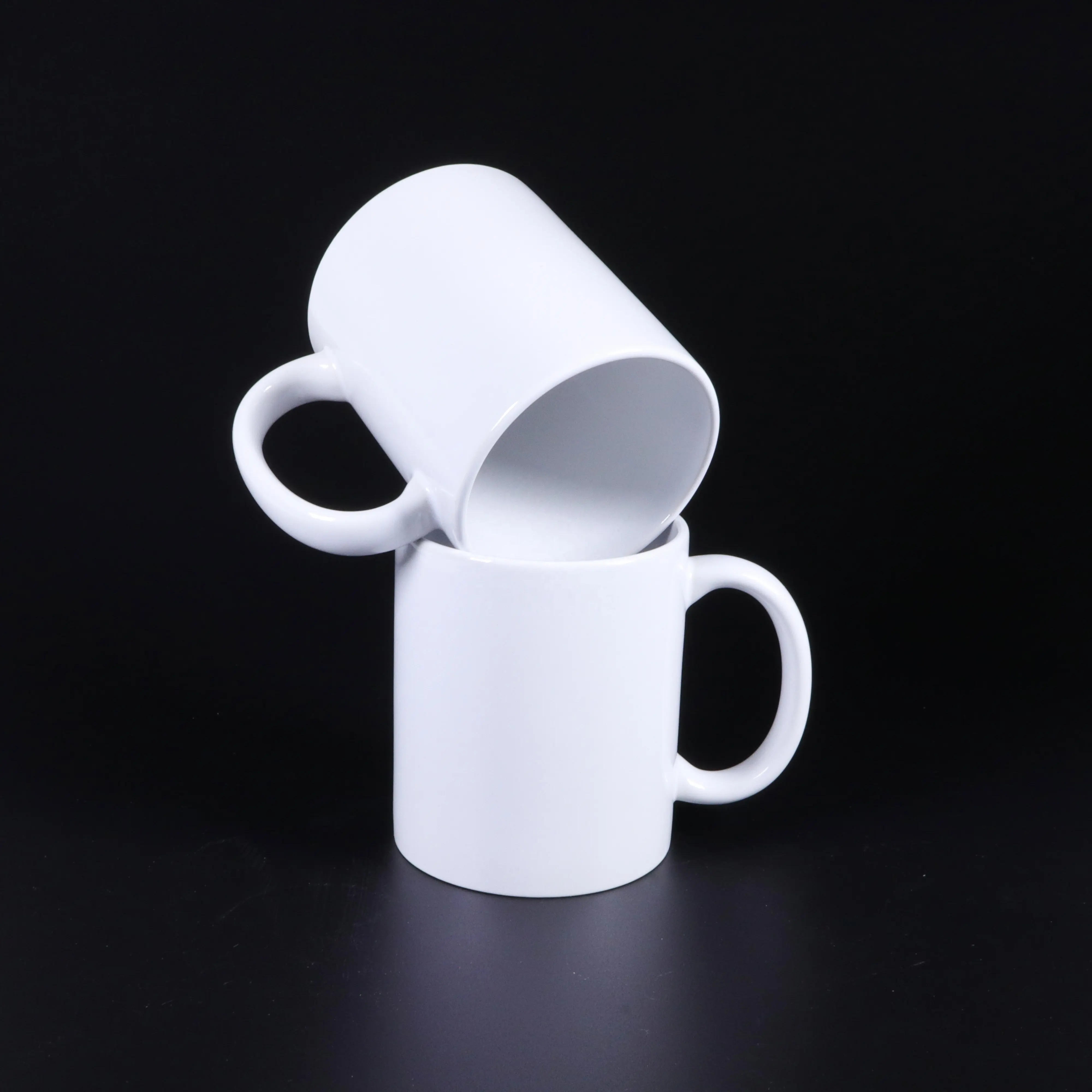 Productos de sublimación China 11oz Tazas de viaje de cerámica a granel Taza única lisa y Blanca Taza de diseño propio personalizable Café de cerámica