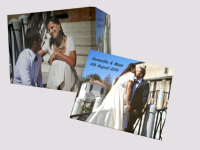Brochure vidéo LCD de luxe à écran HD de 7 pouces Carte de voeux vidéo d'invitation numérique avec style d'amour en papier de qualité supérieure