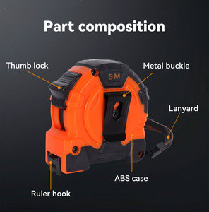 High Quality 5m Portable Steel <strong>Measuring</strong> <strong>Tape</strong> <strong>with</strong> Custom Logo Printing ABS Category <strong>Tape</strong> Measures - Product Image 3