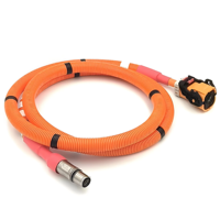 Fabricant Vente en gros Câble de charge EV orange personnalisé 1500V Harnais de fil de cuivre résistant aux hautes températures pour automobile