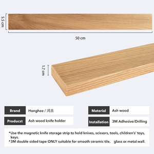 Prix usine 16 pouces accessoires de couteau de <span class=keywords><strong>cuisine</strong></span> couteau en bois de frêne bande de support <span class=keywords><strong>magnétique</strong></span> <span class=keywords><strong>barre</strong></span> de bloc <span class=keywords><strong>magnétique</strong></span> - Product Image 4