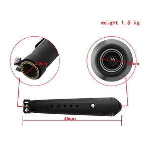 Silencieux d'Échappement Vintage Rétro Universel pour Moto Harley Davidson, Matériel en Fer, 450mm, 18 Pouces - Product Image 2