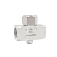 Vanne à soupape d'origine WATSON MCTD600, filetée, avec disque de turbine, 600 PSI, 3/4 pouce NPT, en acier inoxydable 316L, à brides