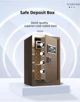 Caja de seguridad digital de seguridad electrónica de acero de gran tamaño a precio de fábrica, puerta de bóveda ignífuga para seguridad del hogar de oficina