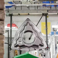 Inserts en carbure d'aluminium en forme de triangle personnalisables pour fraiseuses CNC Support OEM disponible