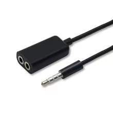 Cable Divisor en Y para Auriculares de 3.5mm, 1 Macho a <span class=keywords><strong>2</strong></span> Hembras, Adaptador de Audio Auxiliar para Compartir Auriculares con Laptop o Tablet - Product Image 6