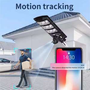 300 Wát Tích hợp ánh sáng đường phố Wifi <span class=keywords><strong>Camera</strong></span> an ninh hỗ trợ voice chat PIR cảm biến chuyển động IP65 COURTYARD năng lượng mặt trời ánh sáng đường phố - Product Image 5