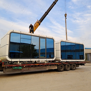 Improved Container Mobile House Net Red Coffee House Milk <b>Tea</b> Shop Cabin Soundproof Insect-Proof Movable House - Product Image 3