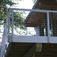 Design moderne de rampes d'escalier et de balcon en acier inoxydable à montage latéral pour villa, appartement et hôtel, résistant à l'eau