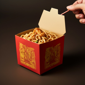 Cubo <span class=keywords><strong>para</strong></span> Fideos <span class=keywords><strong>de</strong></span> <span class=keywords><strong>Papel</strong></span> Kraft <span class=keywords><strong>de</strong></span> Alta Calidad, Desechable, Impermeable, <span class=keywords><strong>de</strong></span> Grado Alimenticio, con Base Cuadrada, Tamaño Personalizado <span class=keywords><strong>para</strong></span> Tiendas - Product Image 1